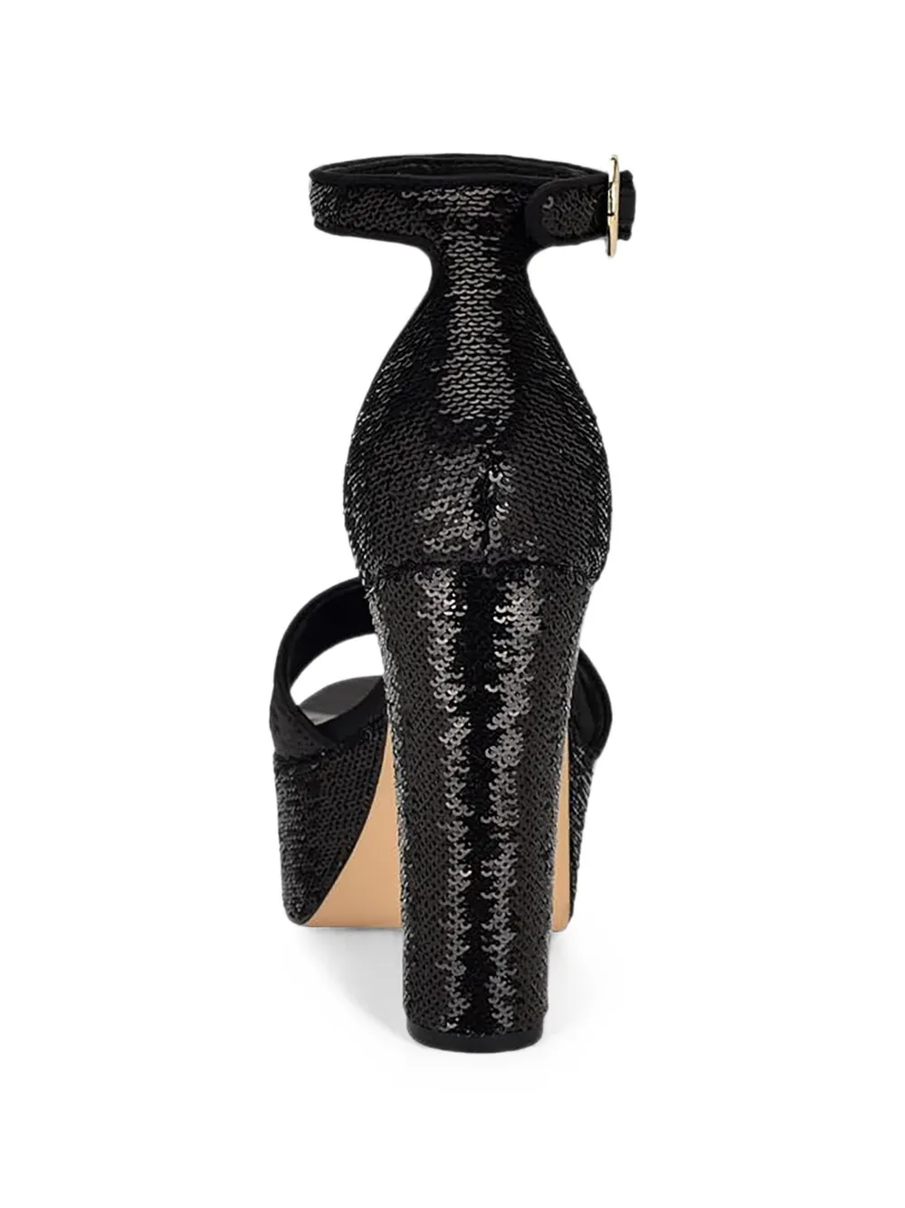 GUESS USA Setong 6 sequins platform sandals Zwart