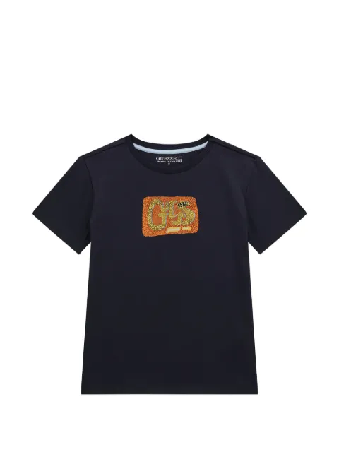 GUESS USA front logo-print T-shirt