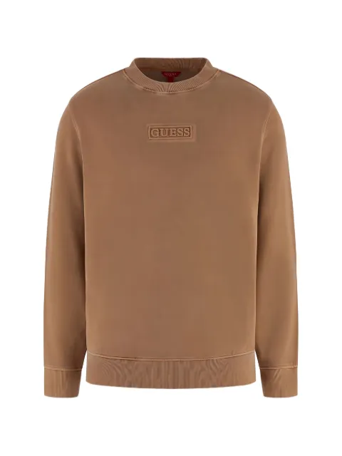 GUESS USA jersey Cruz con efecto lavado y cuello redondo