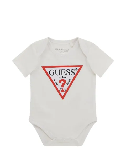 guess kids logo-print short-sleeve body