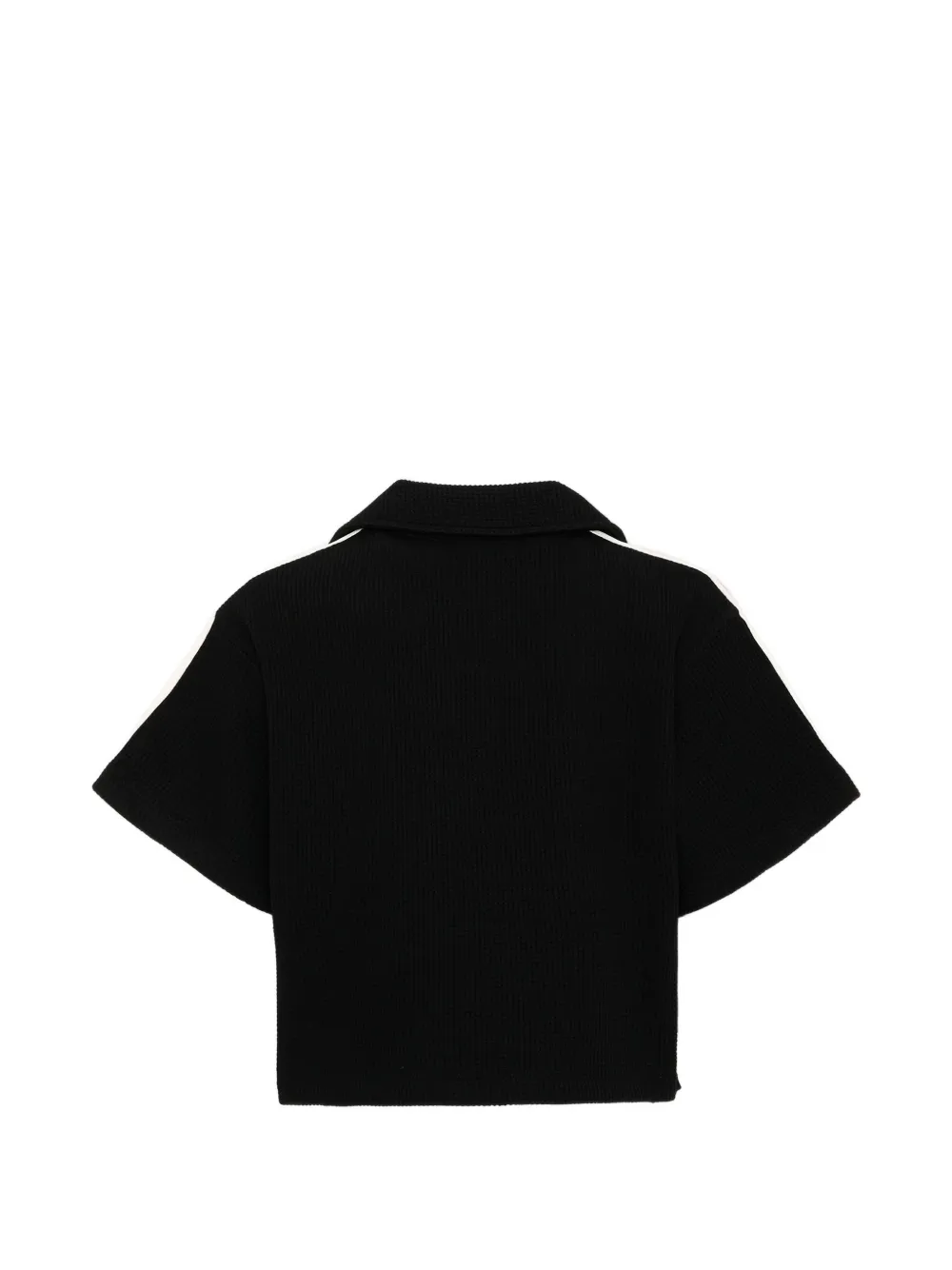 Palm Angels Kids T-shirt met geborduurd logo en zijstreep Zwart