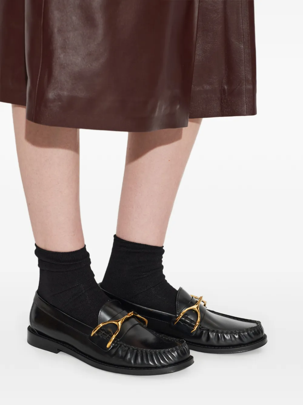 Alexander McQueen Wishbone loafers Zwart