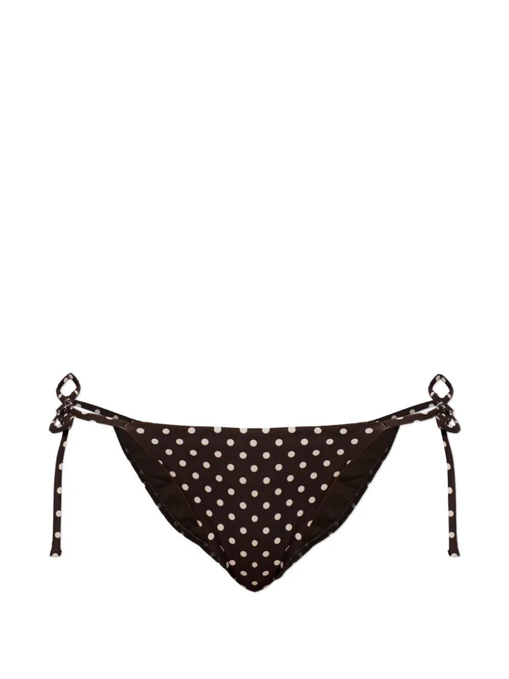 Matteau Slip bikini a pois - Marrone