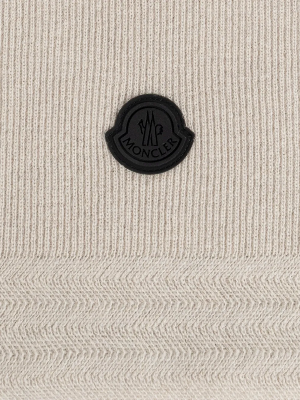 Moncler Ribgebreide sjaal Beige