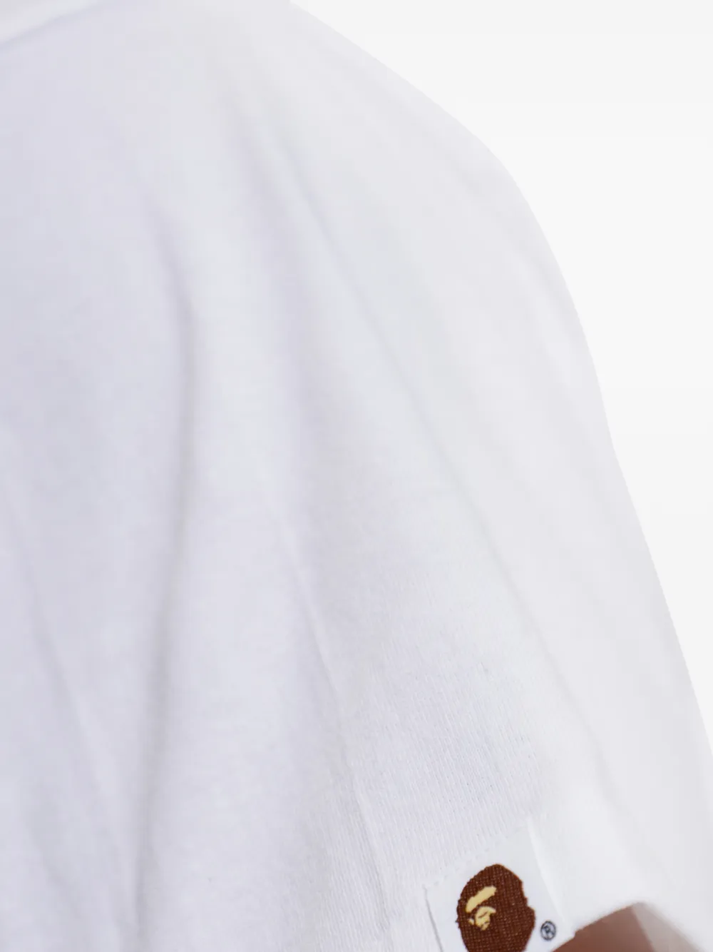 A BATHING APE T-shirt met logoprint Wit
