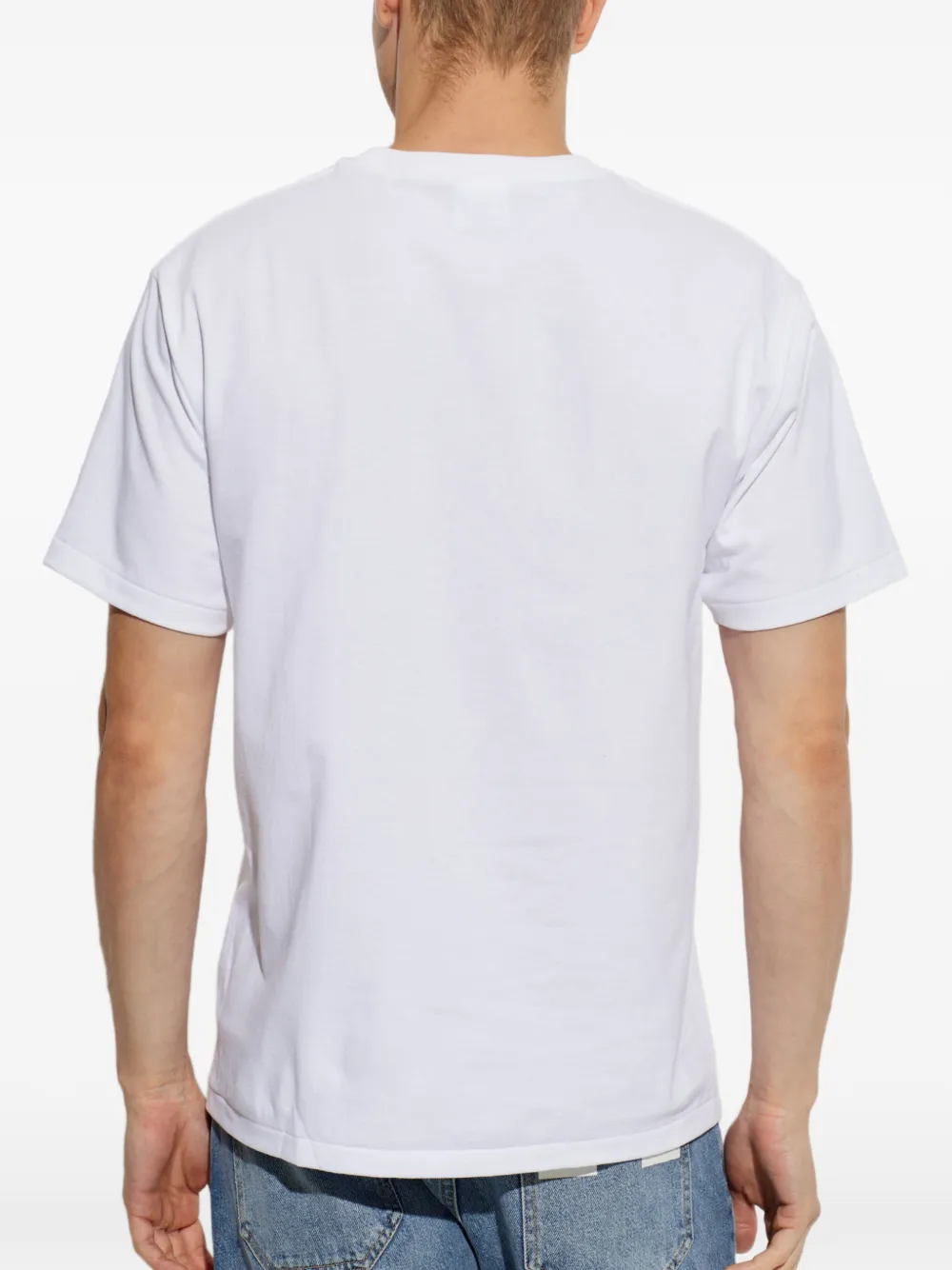 A BATHING APE T-shirt met logoprint Wit