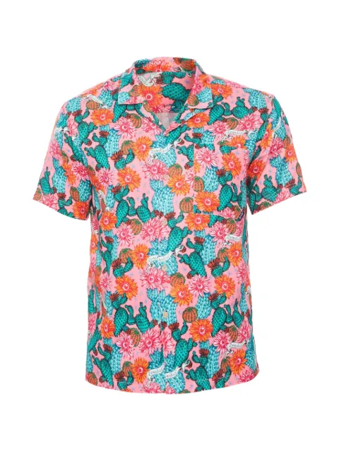 Boardies cactus-print camp-collar shirt