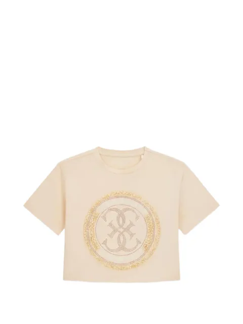 guess kids rhinestone-embellished T-shirt