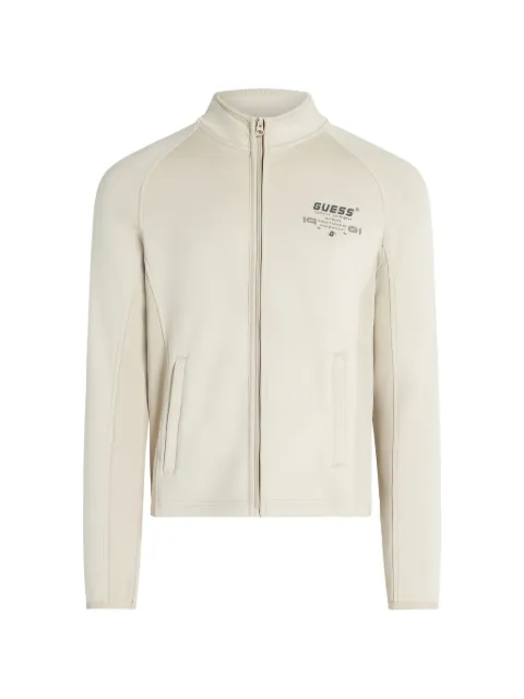 GUESS USA sudadera estilo scuba con cremallera