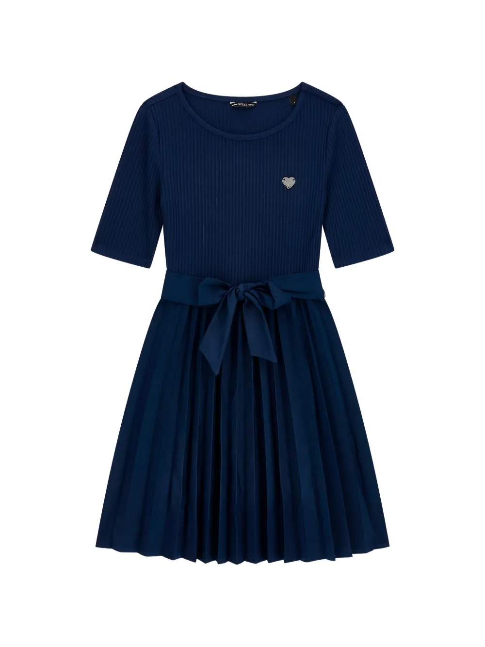 guess kids Abito corto plissettato - Blu