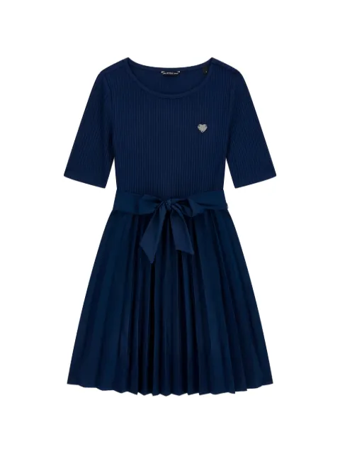 guess kids robe courte à design plissé