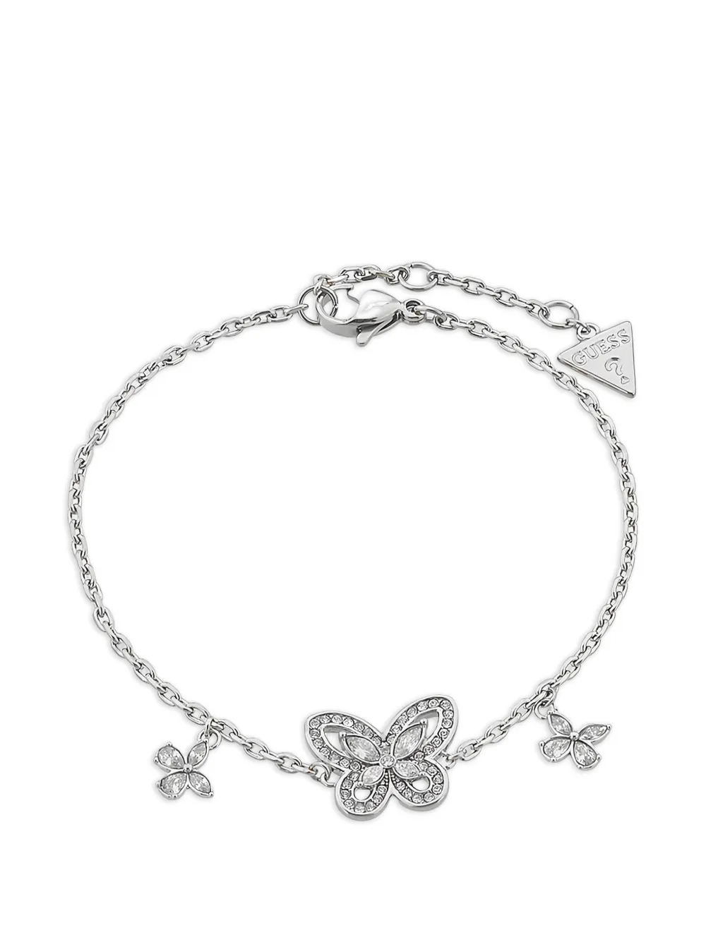Guess Usa Lily Butterfly Bracelet In Metallic