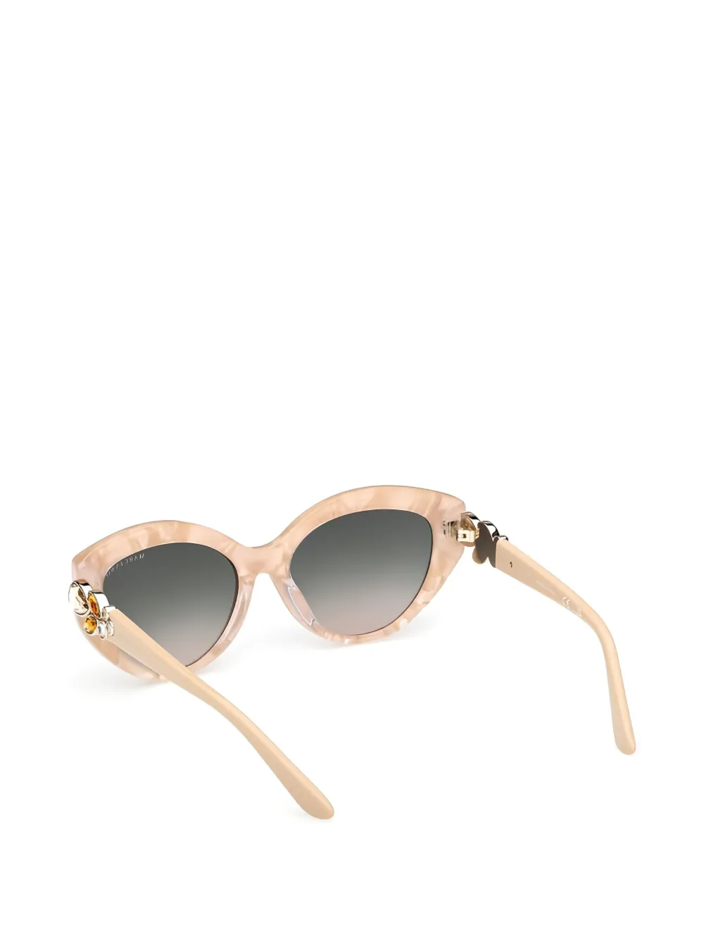 GUESS EYEWEAR Zonnebril met cat-eye kunststof montuur Beige