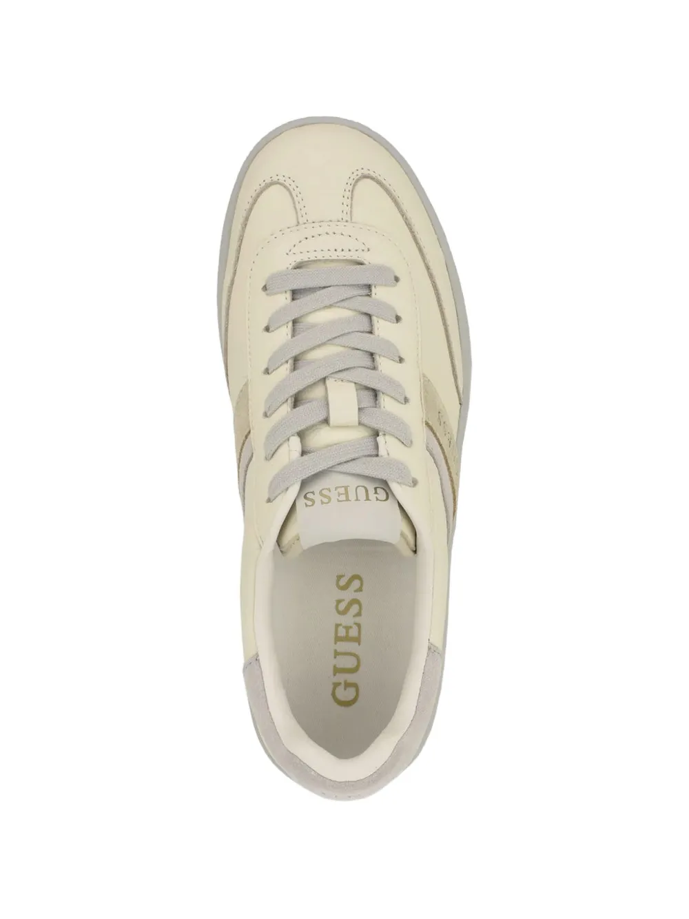 GUESS USA Nolinas faux-suede low-top sneakers Beige