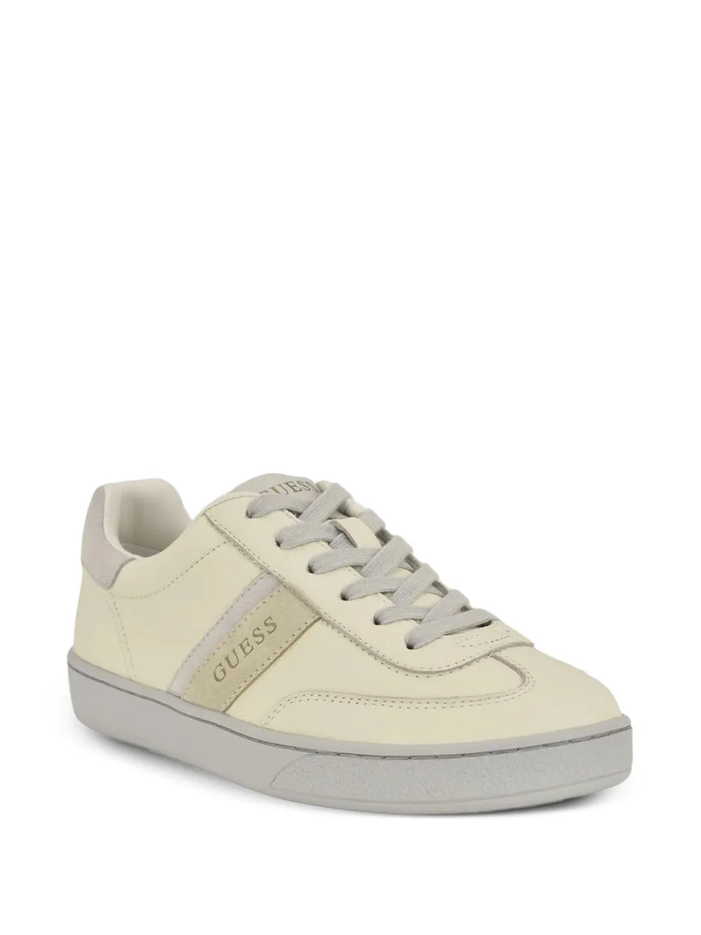 GUESS USA Nolinas faux-suede low-top sneakers Beige