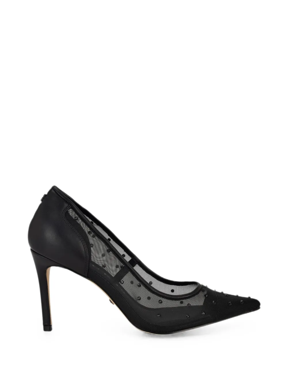 GUESS USA Tacco Serry in tessuto trasparente - Nero