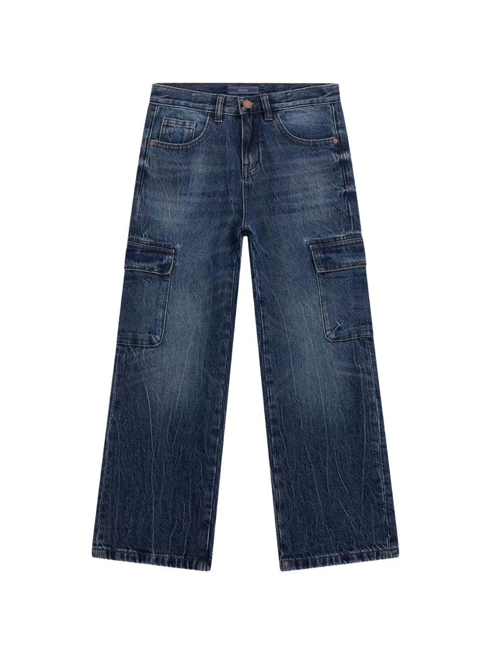 Guess kids Jeans met wijde pijpen Blauw