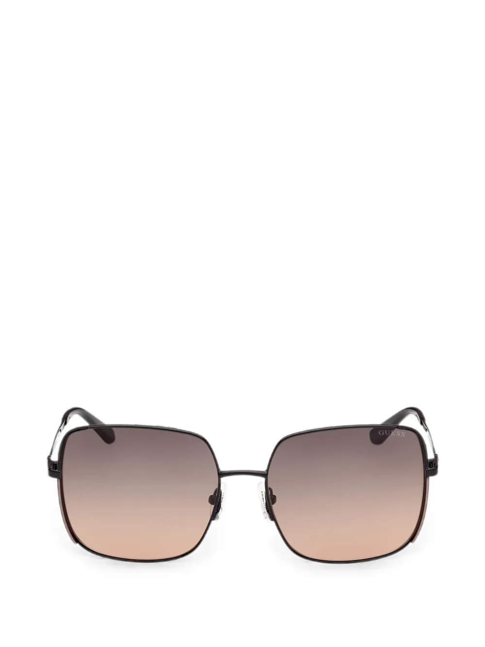 GUESS EYEWEAR Zonnebril met zwarte kleurverloop en vlinder