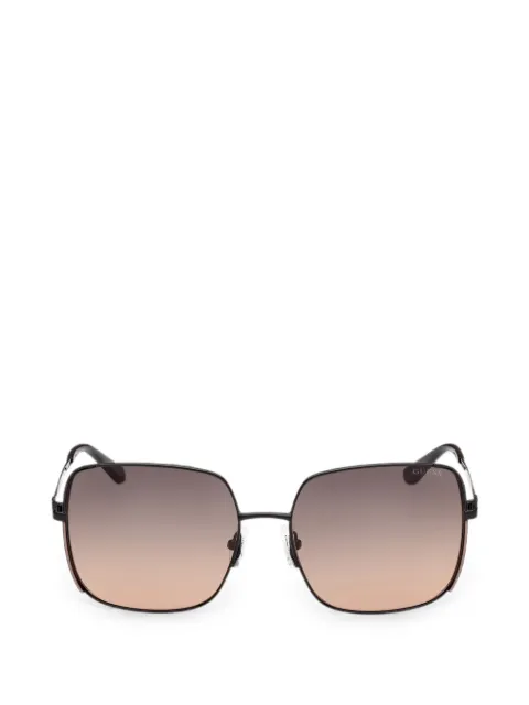 GUESS EYEWEAR butterfly black gradient smoke sunglasses
