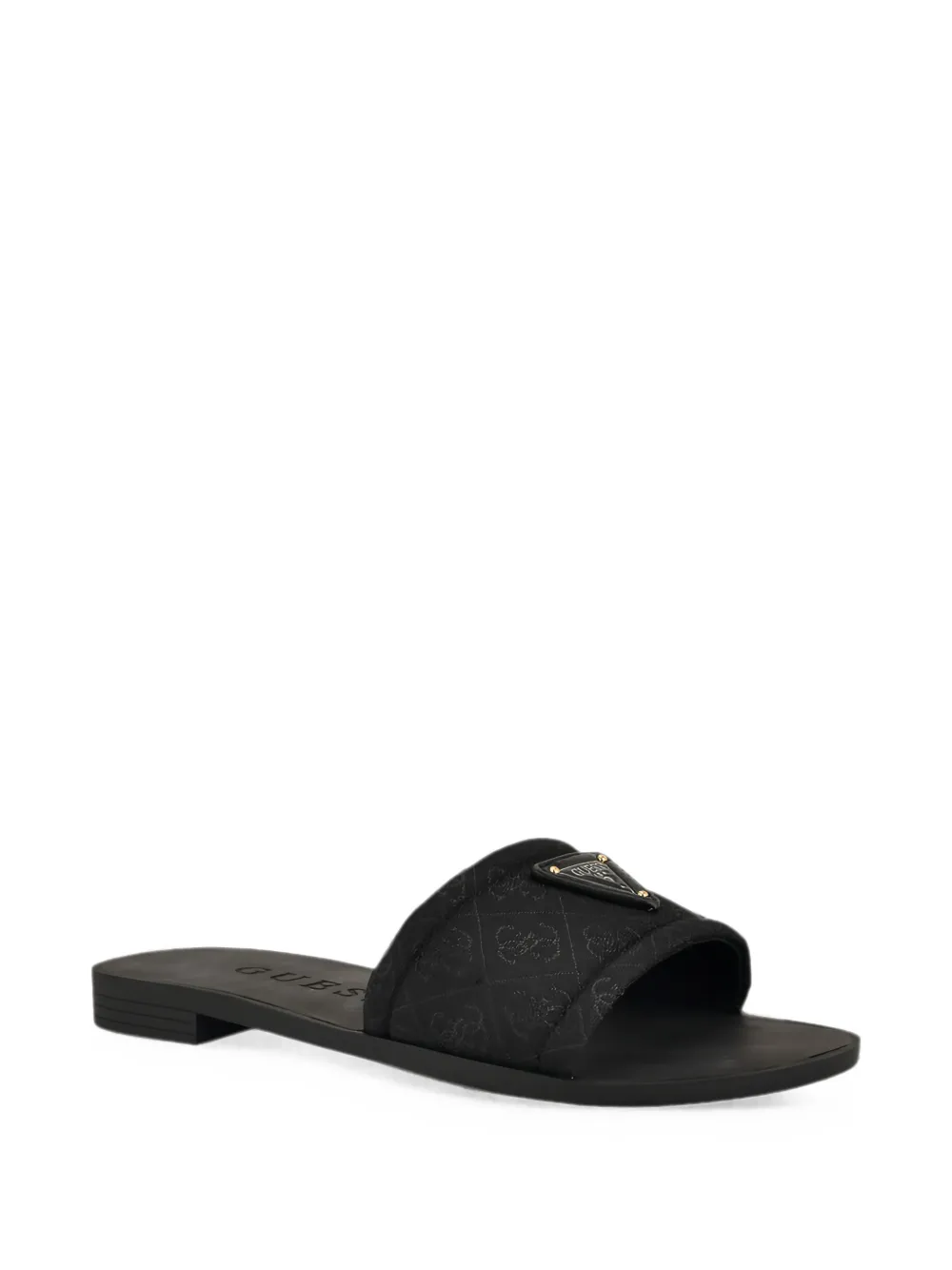GUESS USA Elysone logo sandals Zwart