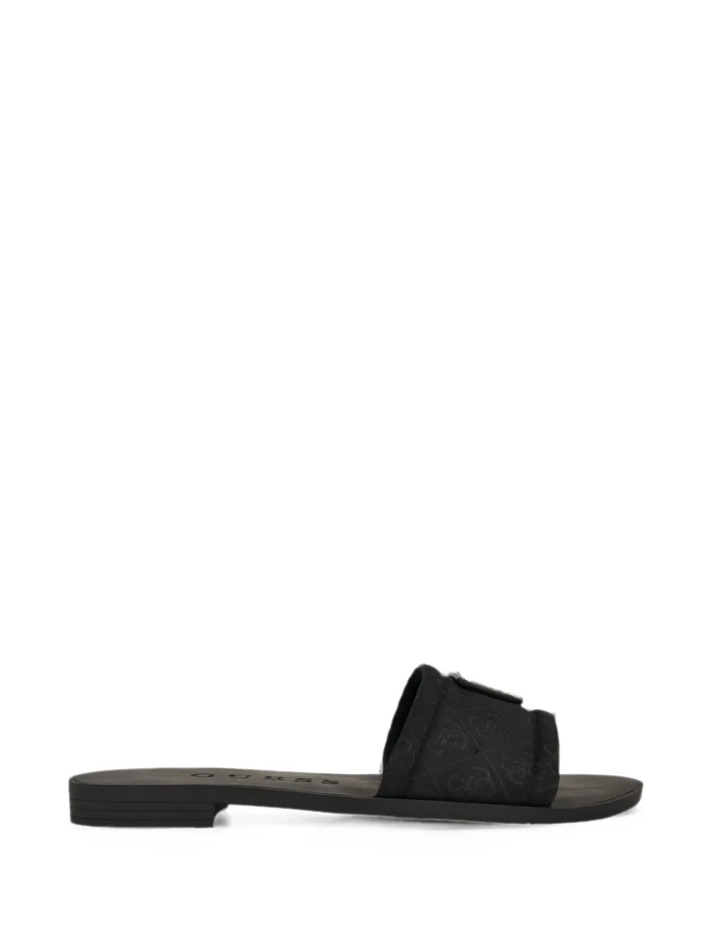 GUESS USA Elysone logo sandals Zwart