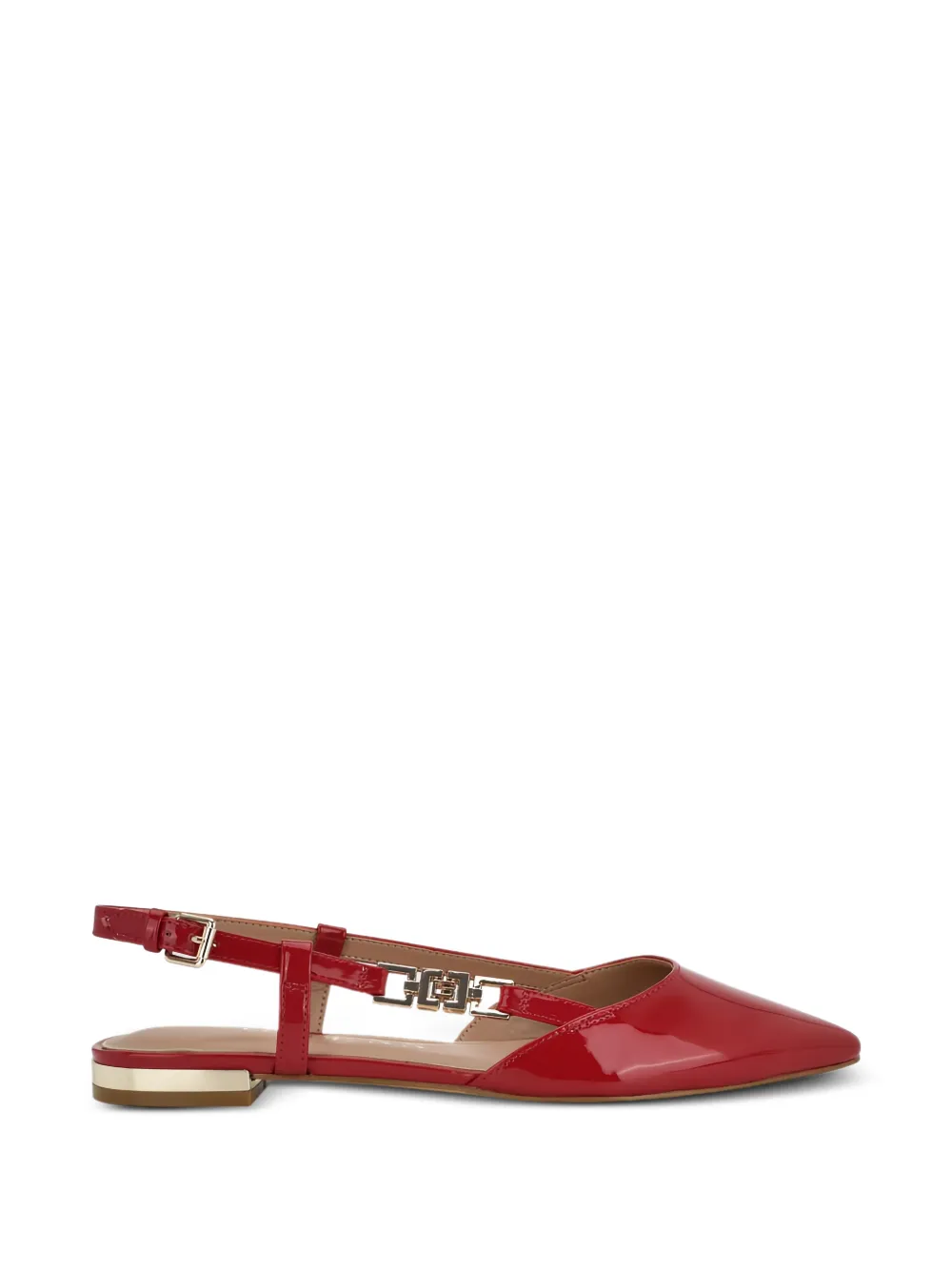 GUESS USA leather slingback ballet flats - Rosso