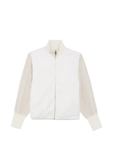 Fabiana Filippi ribbed-knit panelled jacket