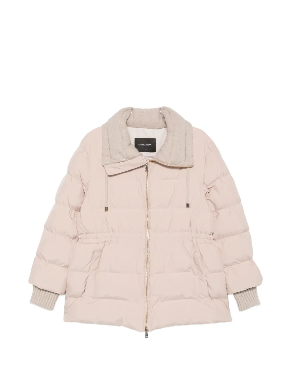 Fabiana Filippi padded drawstring-waist jacket - Nude