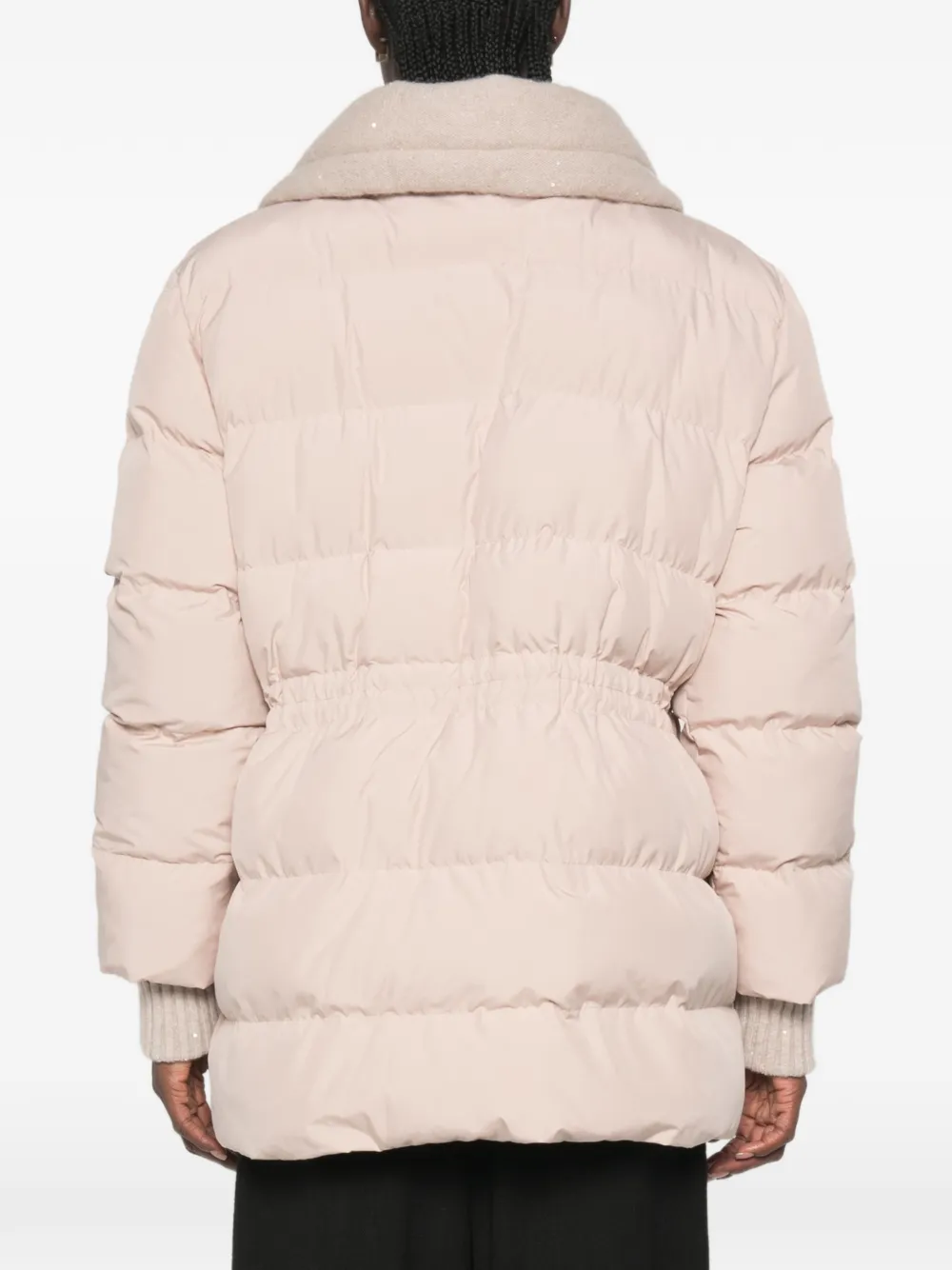 Fabiana Filippi Jack met trekkoordtaille Beige