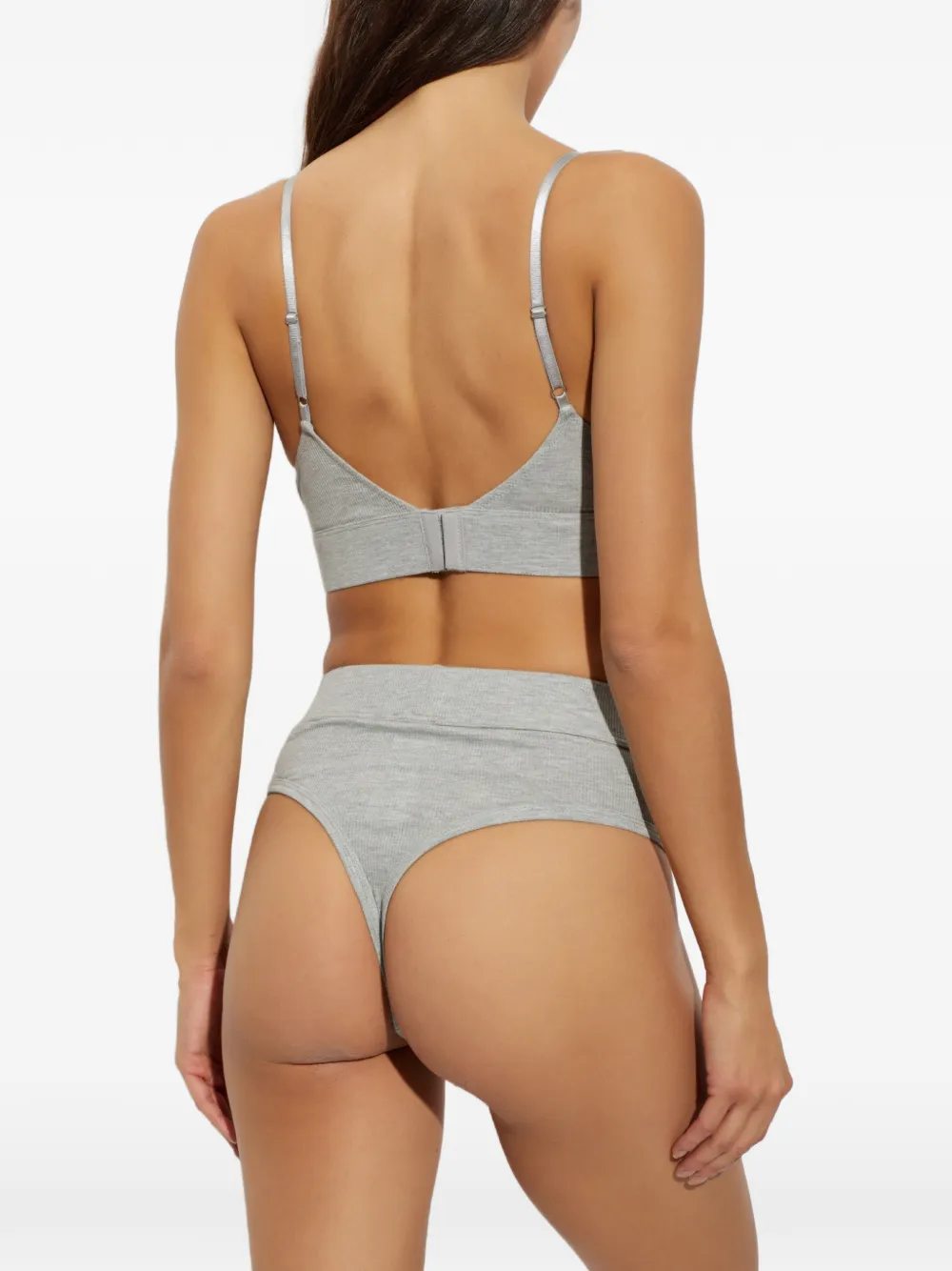 Palm Angels bra with logo Grijs