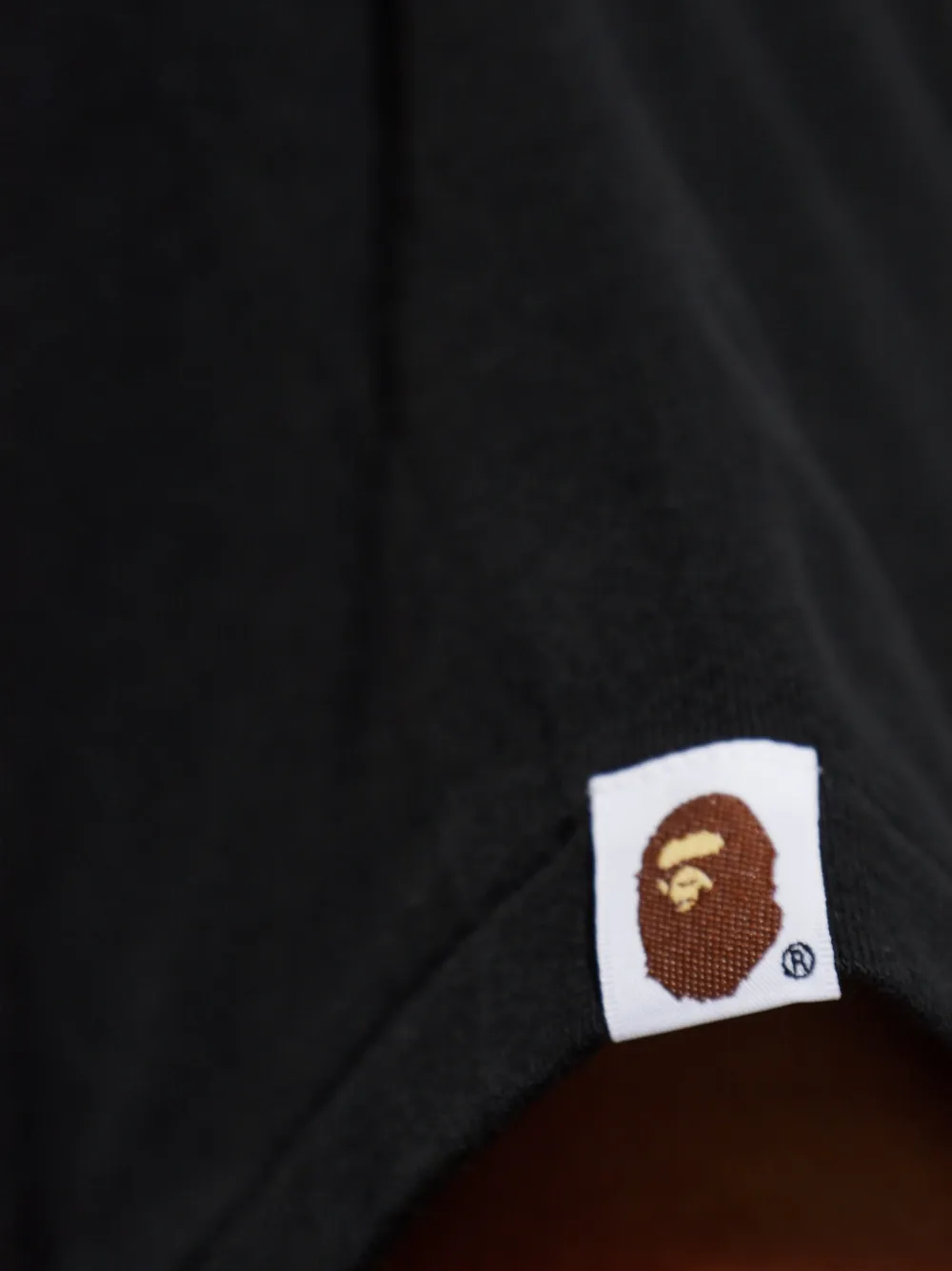 A BATHING APE Katoenen T-shirt met logoprint Zwart
