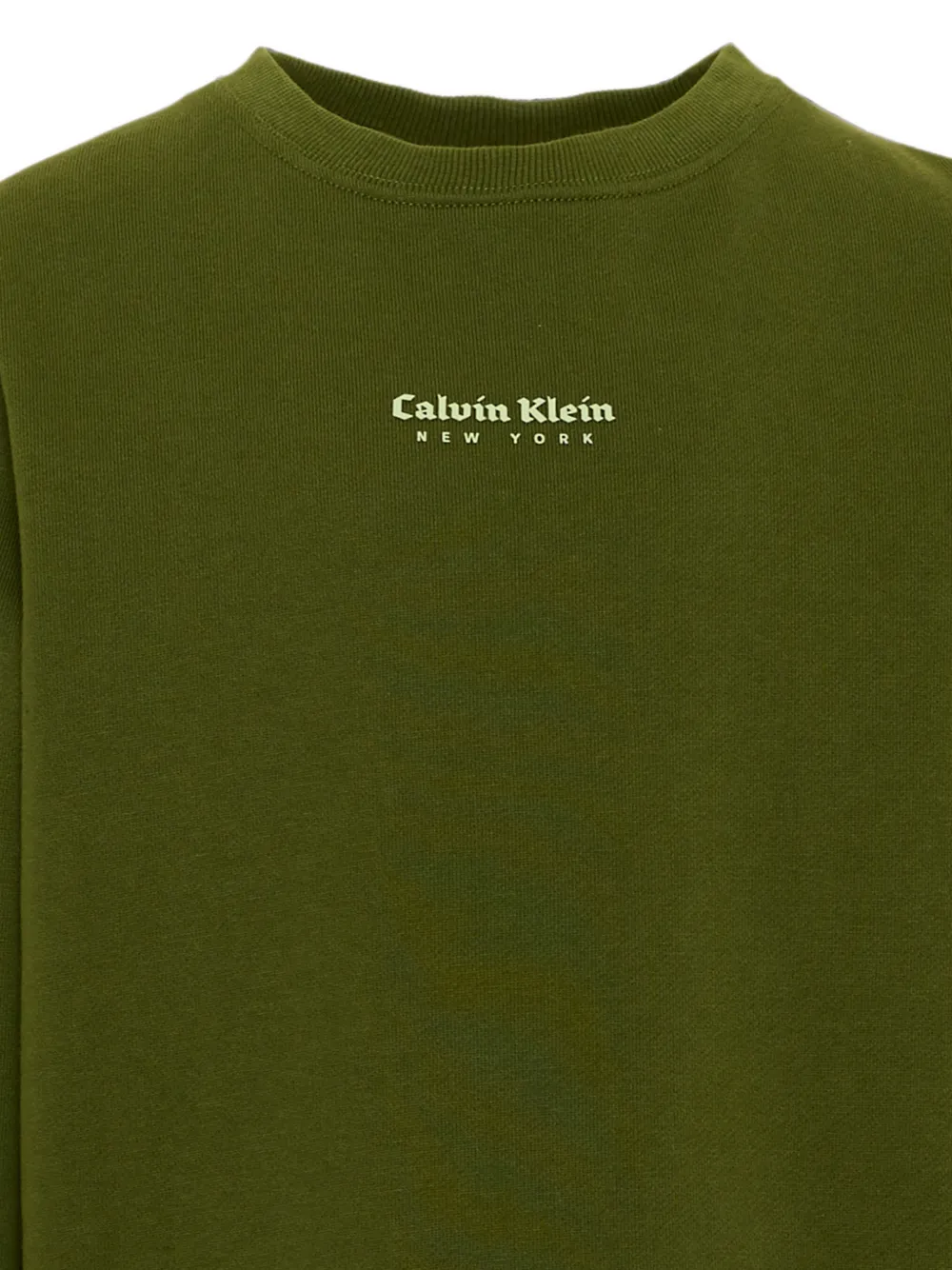 Calvin Klein Kids Sweater met logoprint Groen