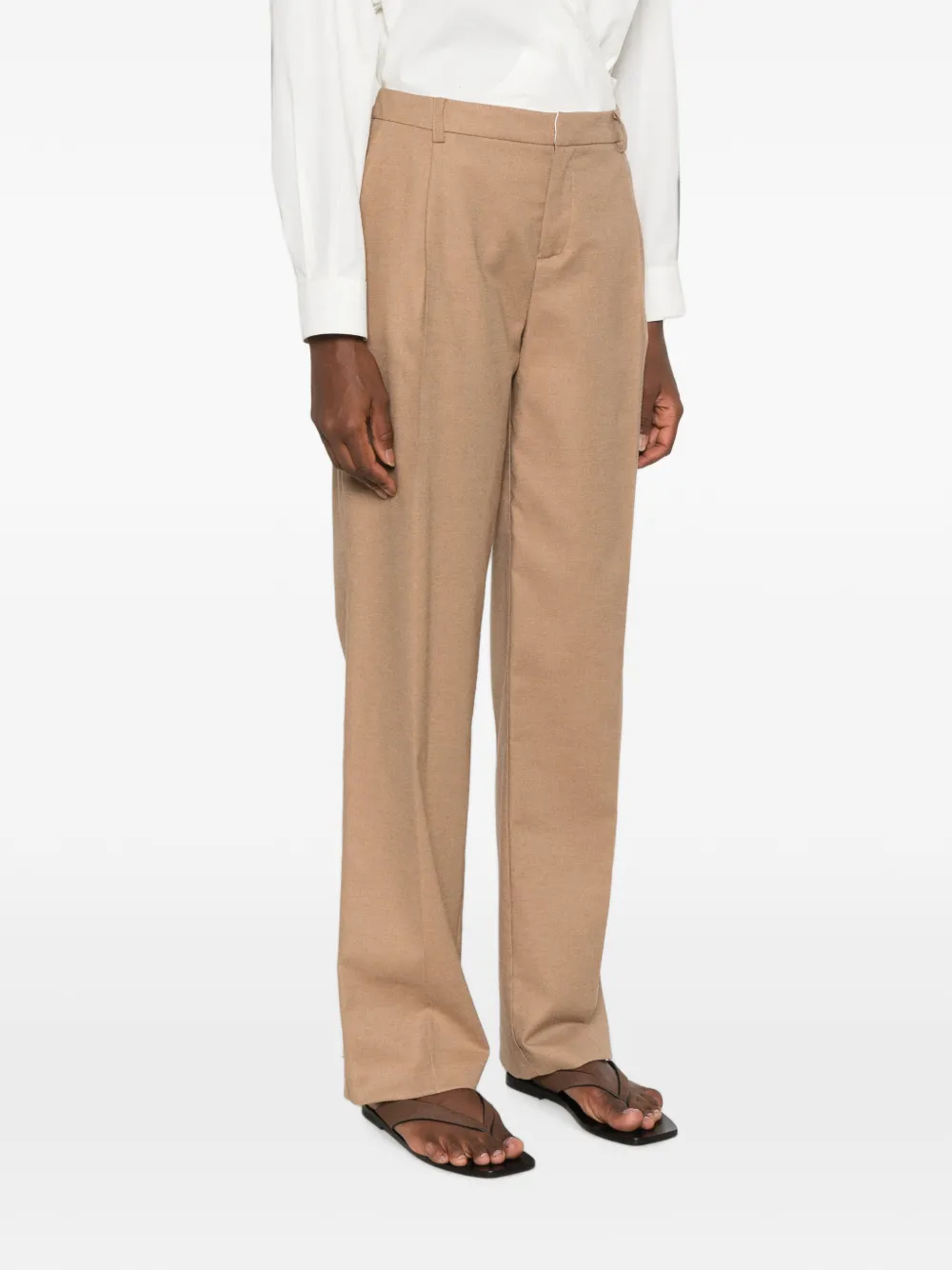 LE SULLY STUDIO Geplooide pantalon Beige