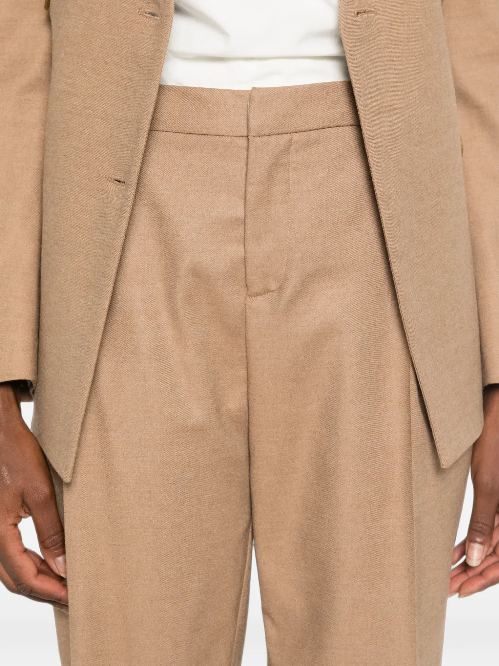 LE SULLY STUDIO Geplooide pantalon Beige