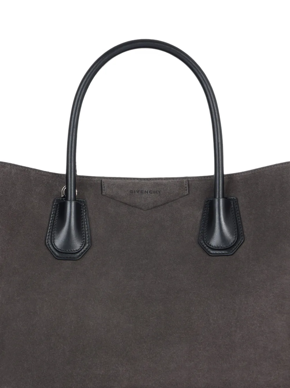 Givenchy Medium Antigona Catchall suède leren tas Grijs