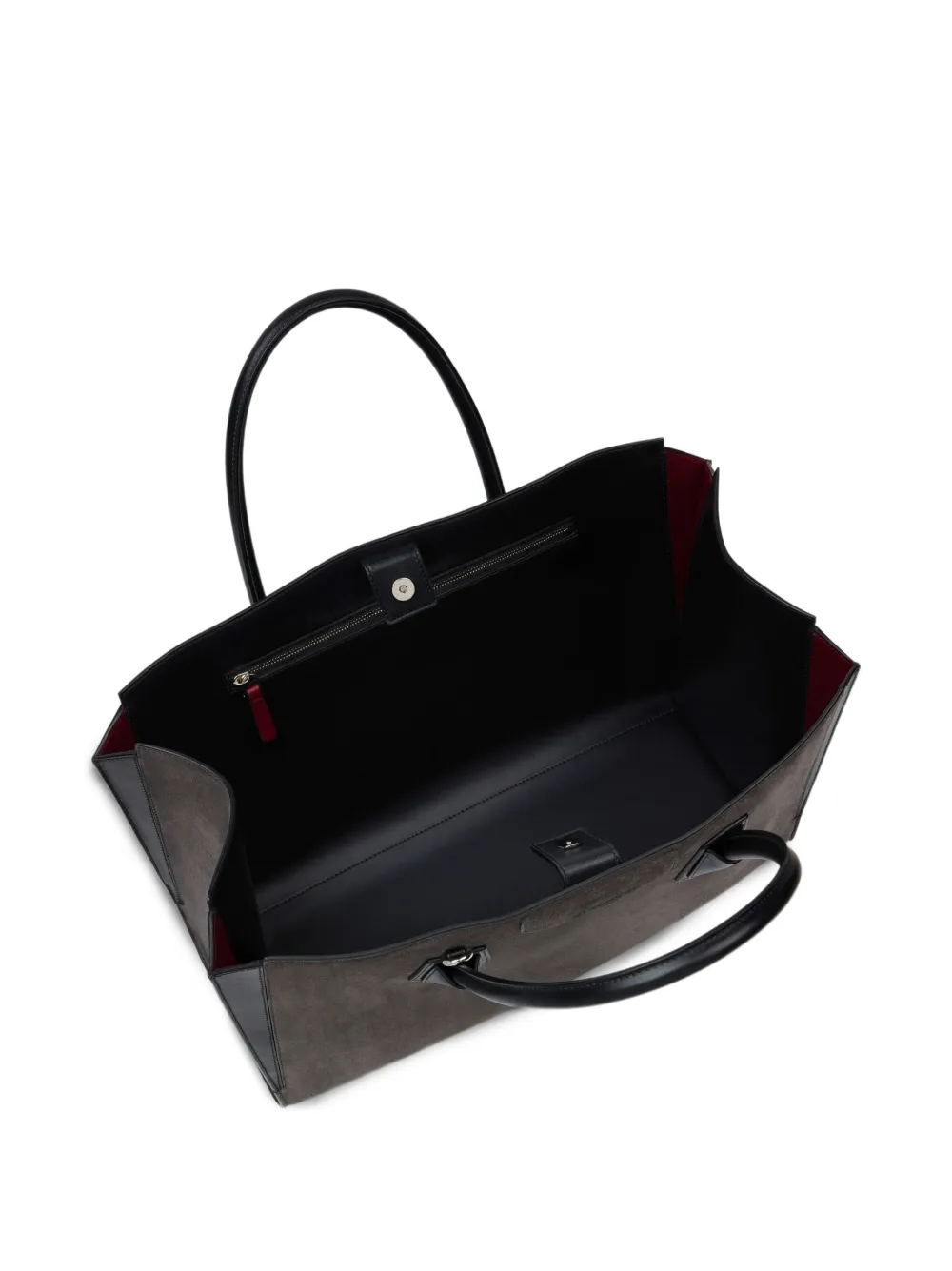 Givenchy Medium Antigona Catchall suède leren tas Grijs