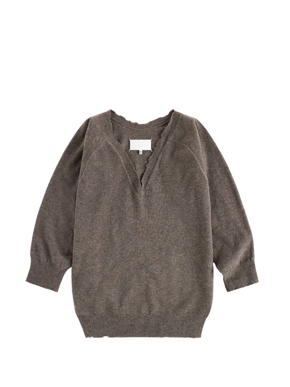 Maison Margiela distressed V-neck knit