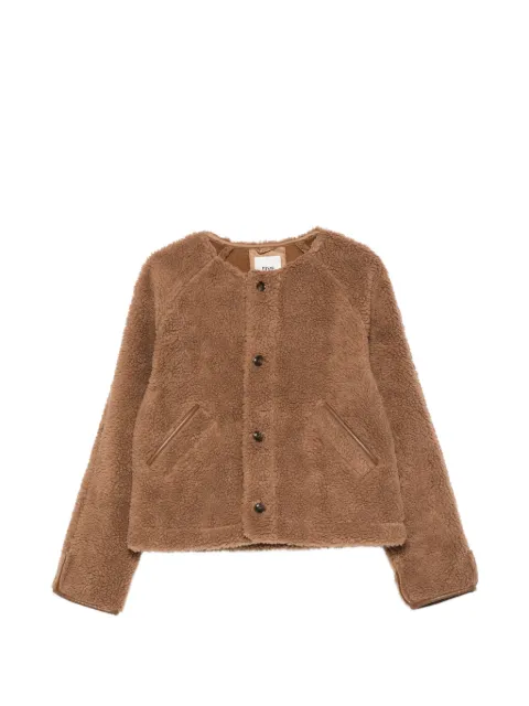 FIVE JEANS Mattea teddy-texture jacket