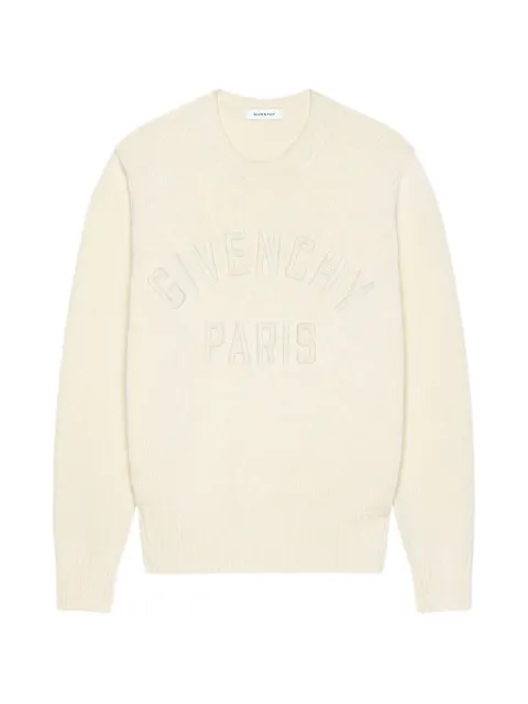 Givenchy jersey de punto con bordado Givenchy Paris y perla