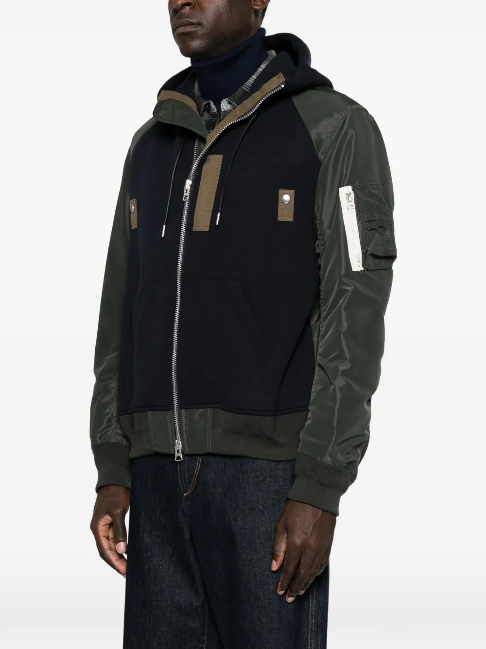 sacai Jack met ritssluiting Groen