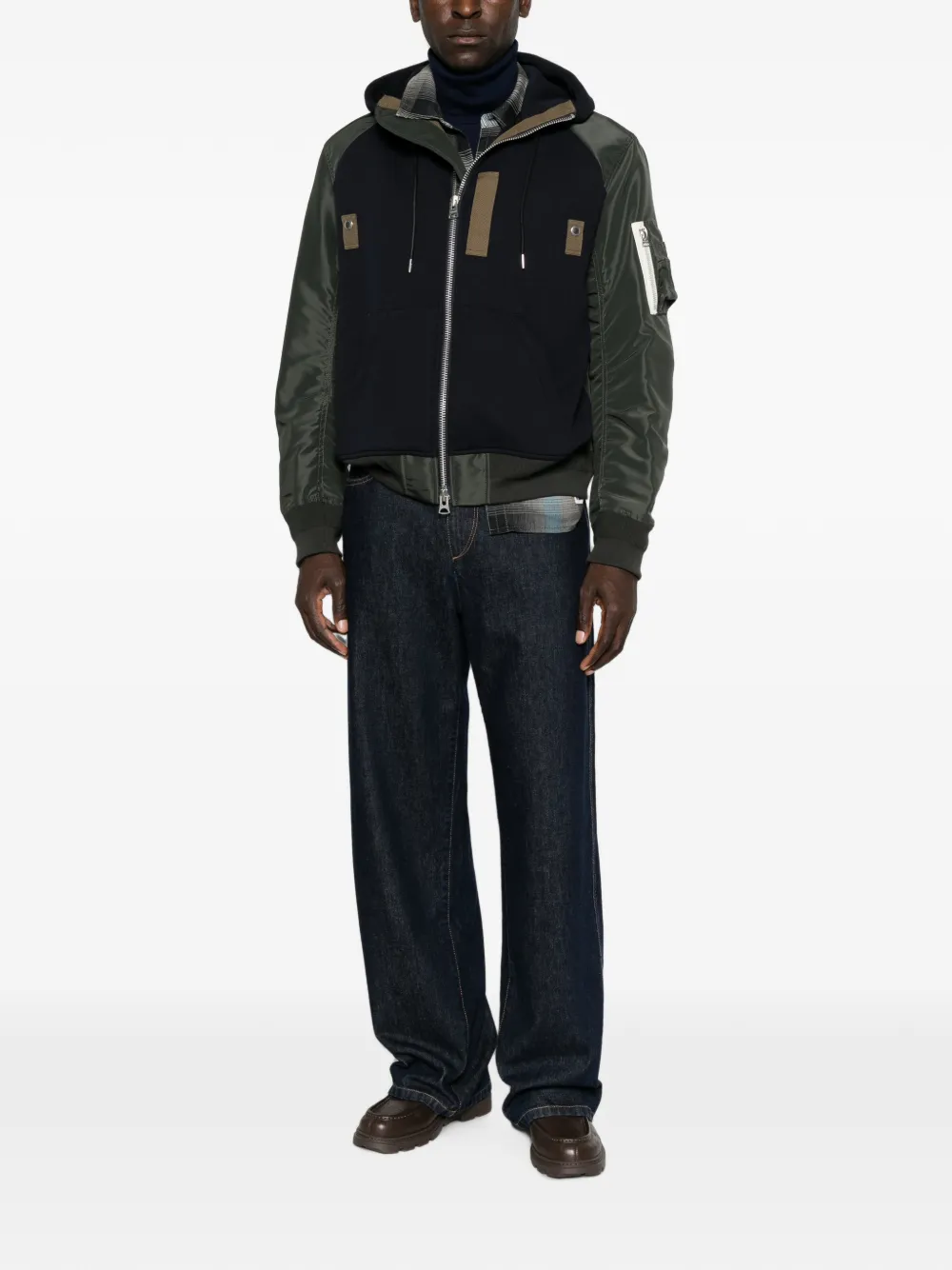 sacai Jack met ritssluiting Groen