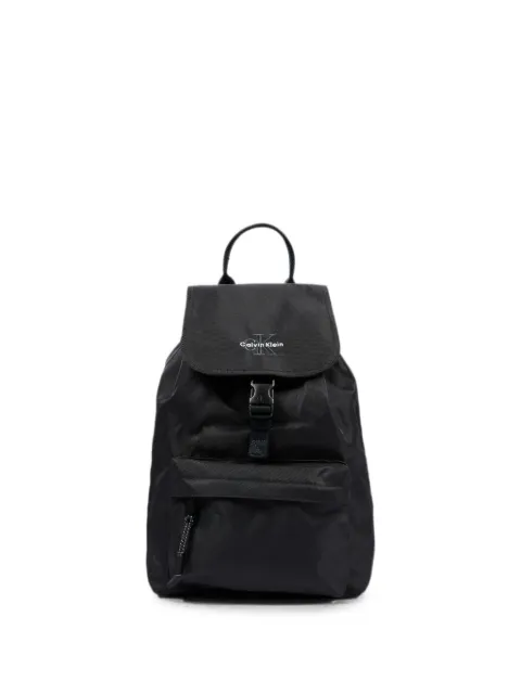 Calvin Klein Kids Solid Monologue logo-print buckle-fastening backpack