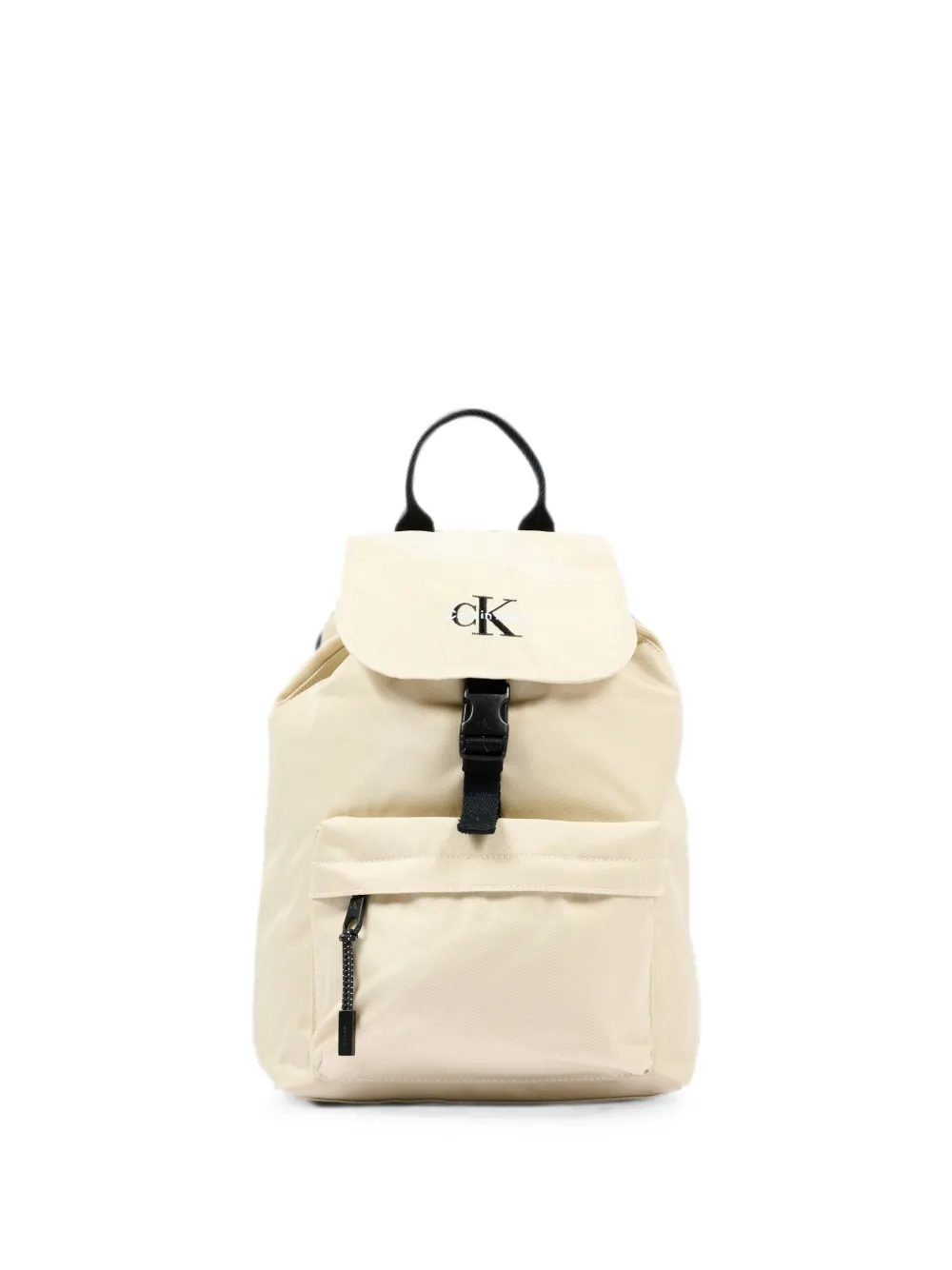 Calvin Klein Kids logo-embroidered buckle-fastening backpack - Nude