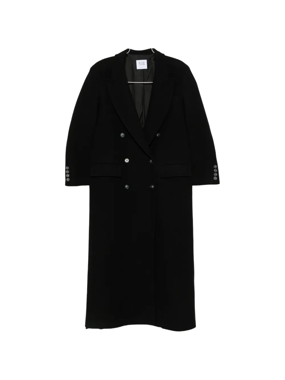 LE SULLY STUDIO double-breasted peak-lapel coat - Schwarz