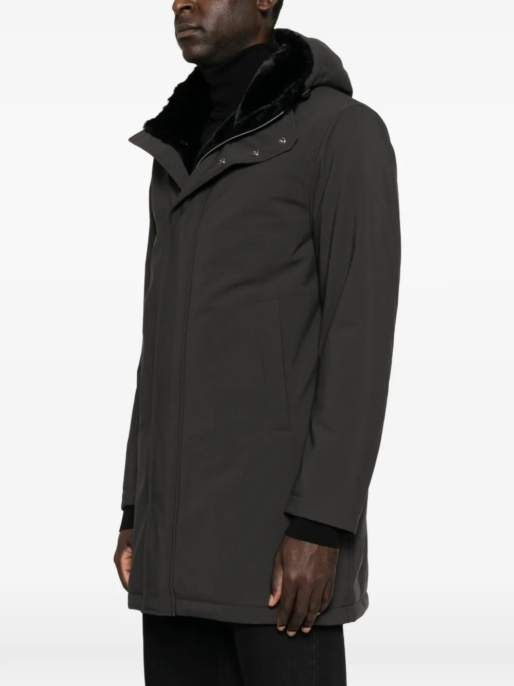 Herno Parka met capuchon Grijs