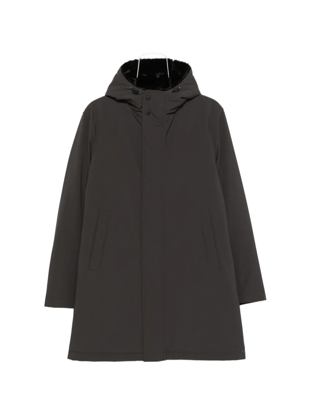 Herno faux-fur collar hooded parka - Grau