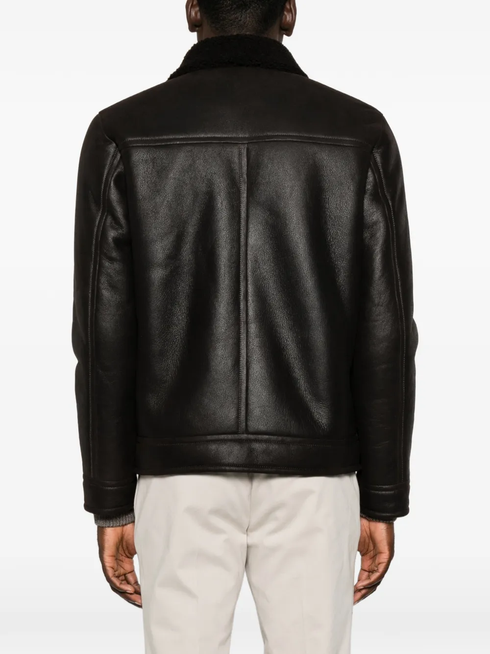 DONDUP leather jacket - Marrone