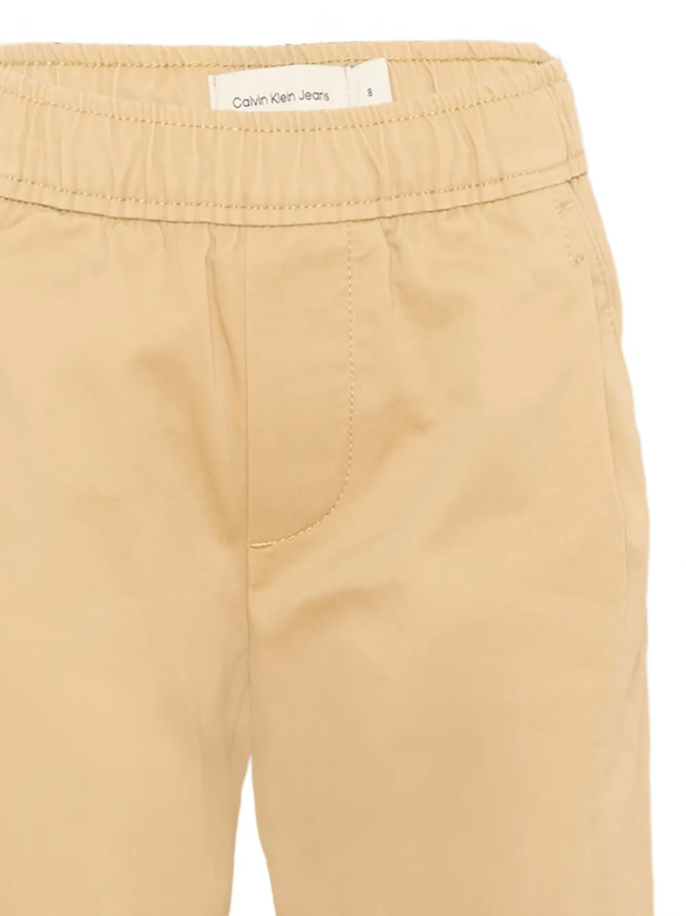Calvin Klein Kids Broek met elastische taille Beige