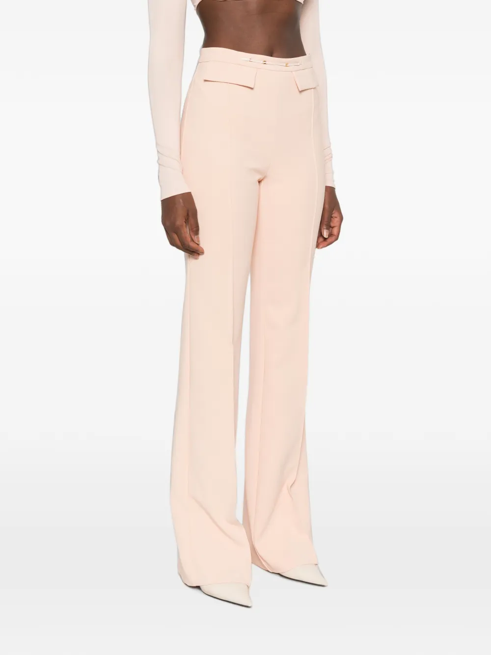 Elisabetta Franchi Flared broek Roze