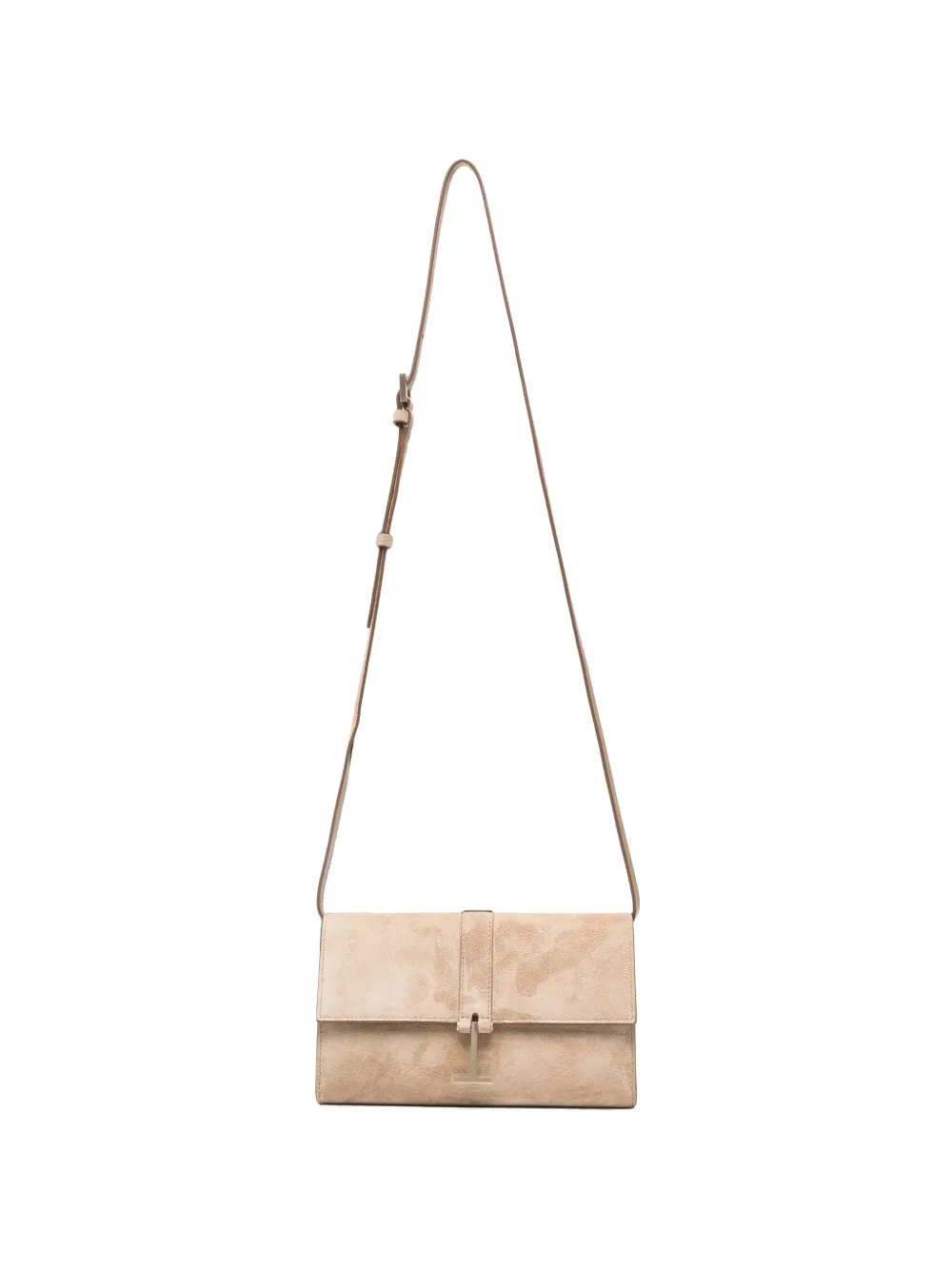TOM FORD Portafoglio Kara T Twist in pelle scamosciata - Toni neutri